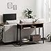 VASAGLE Industrial Sofa Table, Console Table with Mesh Shelf and Storage Rack, Entryway Table for Living Room and Office, Stable Metal Frame