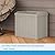 Suncast Small Deck Box-Lightweight Resin Indoor/Outdoor Storage Container and Seat Cushions and Gardening Tools Store Items on Patio, Garage, Yard, 22 Gallon, Light Taupe