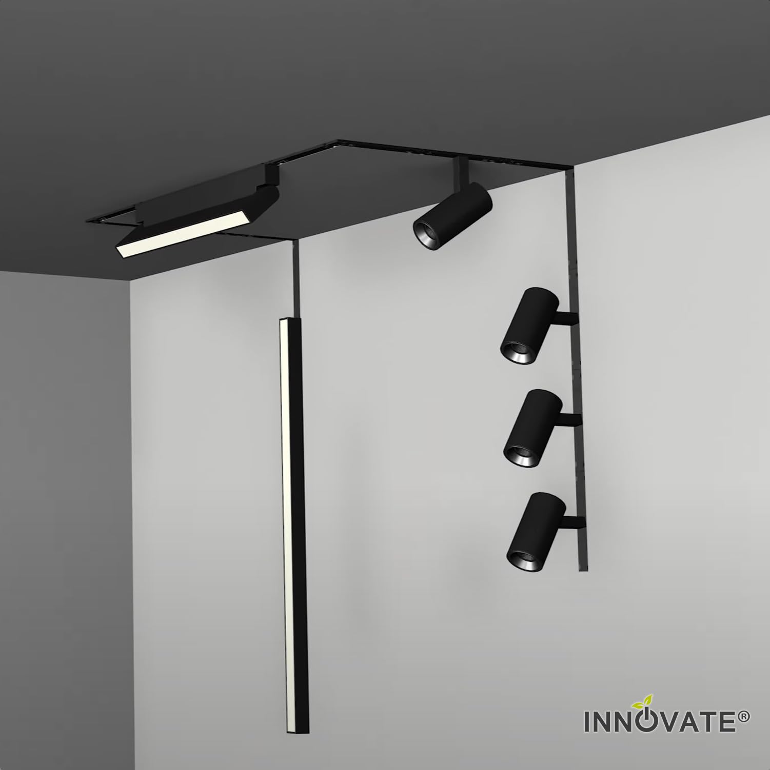 Corner Wall Track Lighting Lites Now VALO 8 Ft Original Instant Track