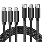 USB C to Lightning Cable MFi Certified - Nikolable 3Pack 6.6FT Braided iPhone 13 Fast Charger Cord -...