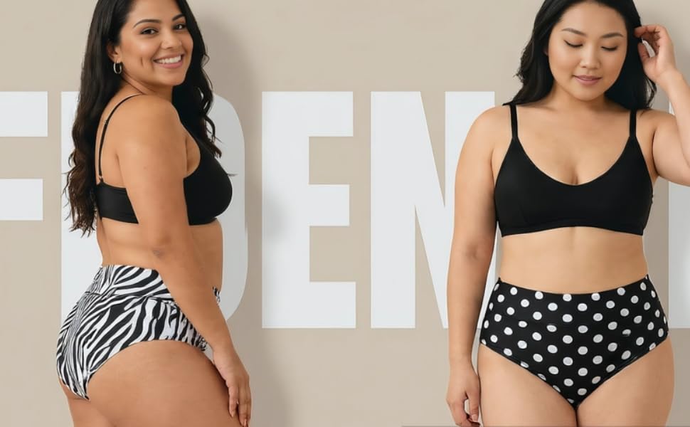 Image of Women's Underwear Plus Size XL-6XL Panties Briefs High Waist Rose Floral Print 6 Pack Undies