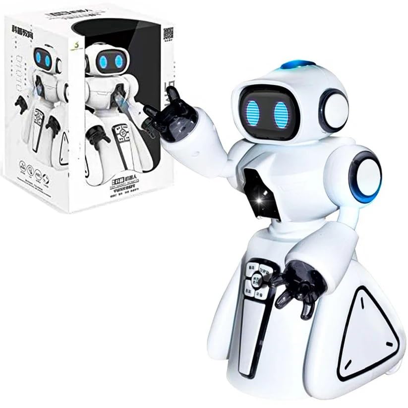 VersaMarts Smart Walking, Dancing, and Singing Robot | LED Humanoid Robot with Remote Control - Educational Toy for Boys and Girls