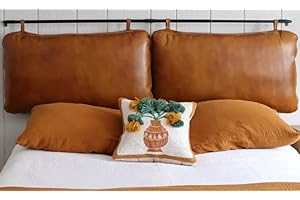Genuine Leather Headboard Cover, Enhancing Style and Comfort in Your Bedroom (Cal King Headboards Only)