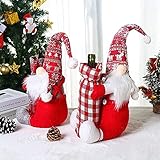 Decore algunos accesorios de vino de figurilla de peluche (foto de la foto) en el hogar u oficina para agregar un ambiente del festival y disfrutar de las botellas de vino / mesas de comedor.