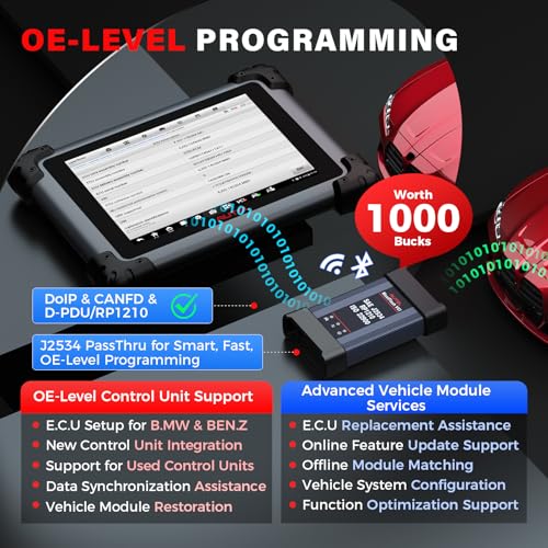 Autel Scanner MaxiSys Elite 2 PRO: 2026 2-Year Updates Elite II PRO w/ MV105S, J2534 Programming as Ultra MS909 MS919 Up of MS908S PRO II, Motor TruSpeed Repair, 40+ Resets, 3K Active Test, DOIP CANFD - Image 5