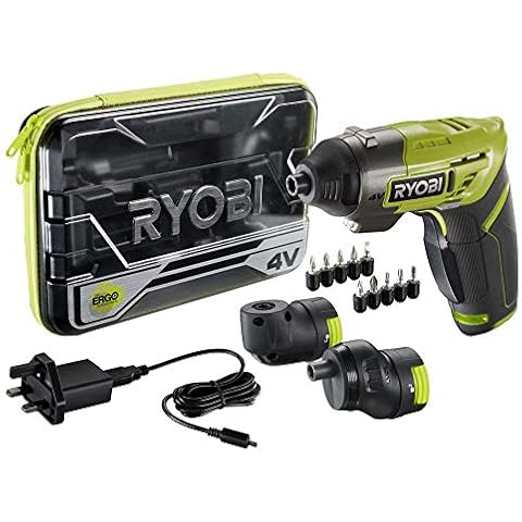 Ryobi ERGO-A2 4V Cordless Screwdriver Kit, Amazon Exclusive Cover