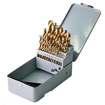 29PCS, Drill Bit Set HSS Titanium Multi Bits Twist Metal Tools 135 Split Point