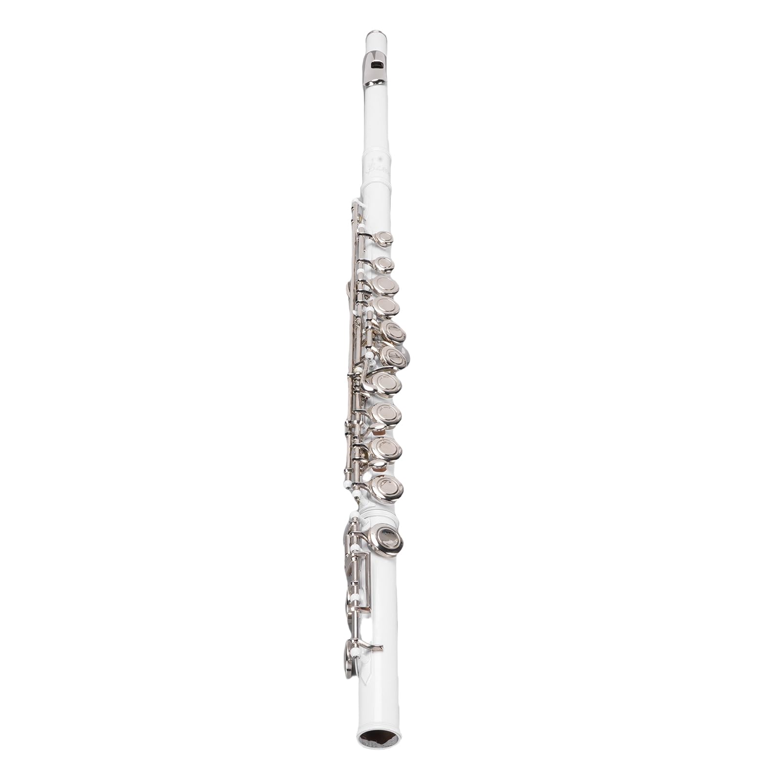 RiToEasysports flauta travesera en Do, diseño ergonómico notas altas precisas almohadillas cuero 16 teclas cobre blanco para estudiantes principiantes músicos niños escuela práctica conciertos