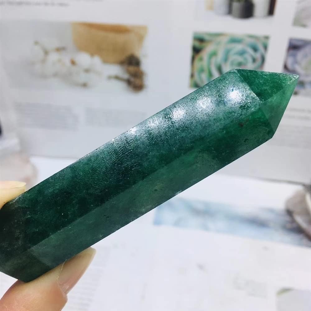 天然水晶の原石 ホームナチュラルグリーンストロベリークリスタルジェムストーンポイントオベリスクレイキクリスタルストーンワンド家の装飾