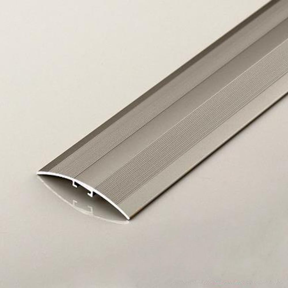 Psmpengamz Silver 90X4cm Floor Transition Strip Aluminum, Heavy Duty Metal Threshold Strip Gap Covering Joining Strip，Waterproof Floor Cover Strips(Silver)