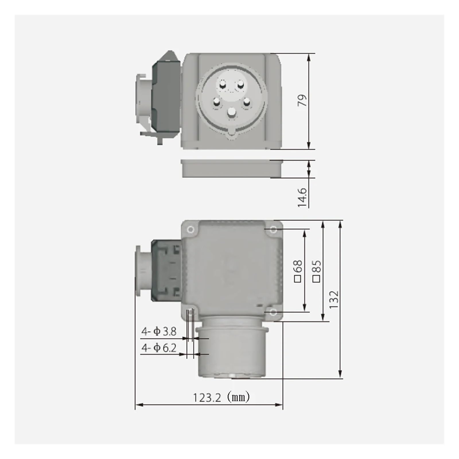 Interrupteur électromagnétique KOA1L 400 V 12/8 A, protection contre les pannes de courant et les sous-tensions, interrupteurs for machines-outils, couvercle d'arrêt rapide Controls Switches