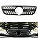 V6 AUTO PARTS Przednia kratka chłodnicy czarna płetwa do Mercedes-Benz klasa C 2001-2007 W203 C180 C200 C280 4-matyczna limuzyna, akcesoria do stylizacji ciała