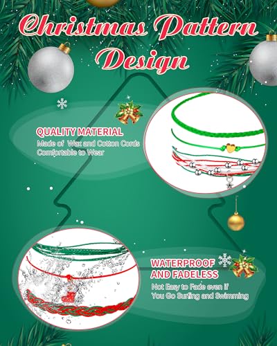 Image of Hicarer 21 Pc Friendship Bracelets Drawstring Anklets