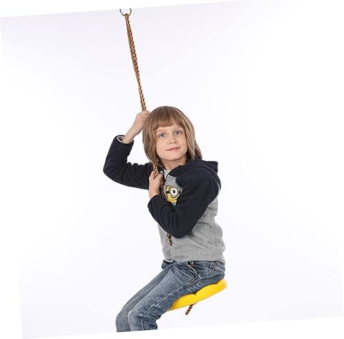 Miniatura 7 de INOOMP Columpio de interior para niños al aire libre, columpio para niños, plataforma de columpio para niños, columpio de cuerda de escalada,