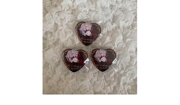 あくねこアモンこころあったかハート缶バッジ65個