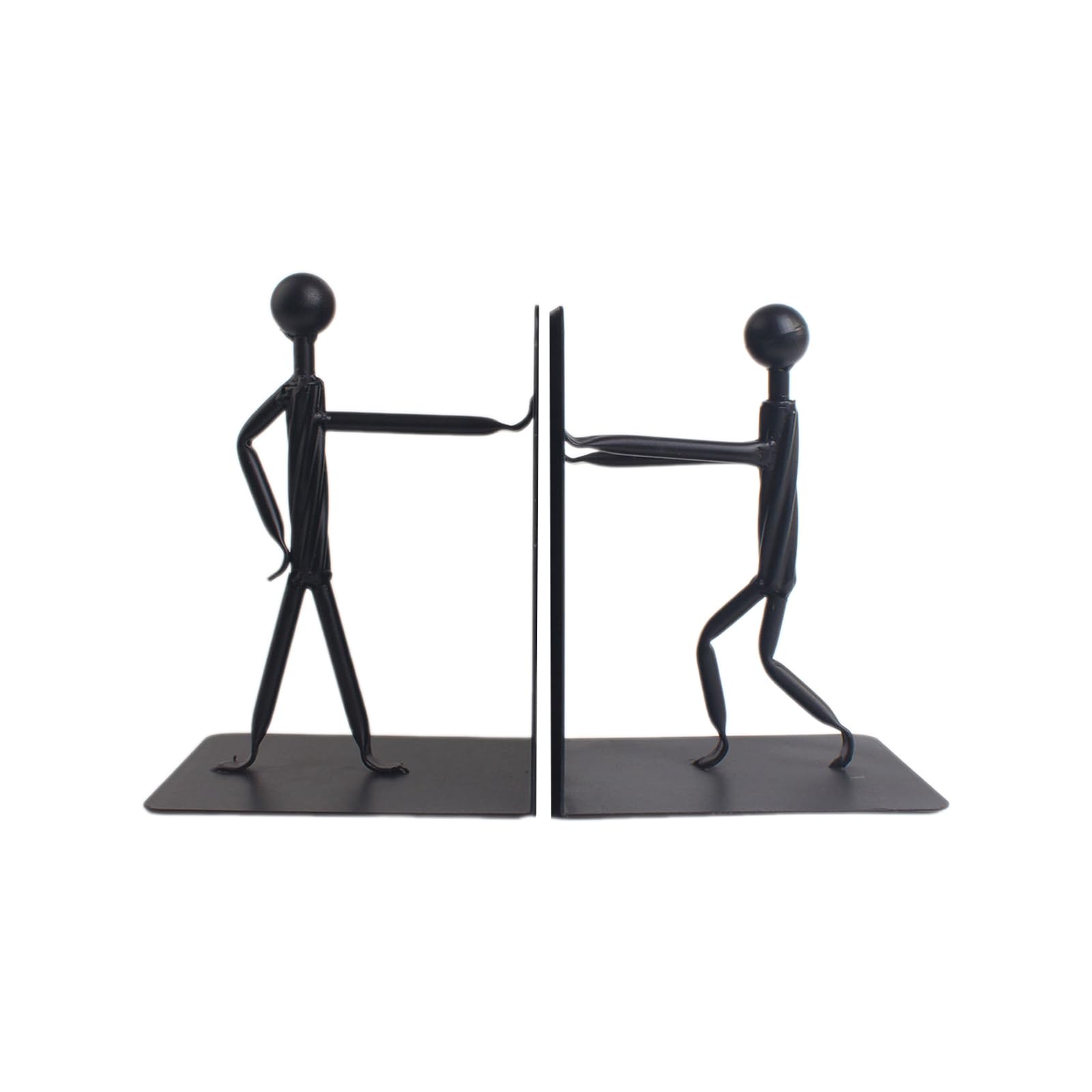 Metal Bookends Book Holder Shelf Stoppers Decorative Desk Bookshelf Metal Stoppers Decorative