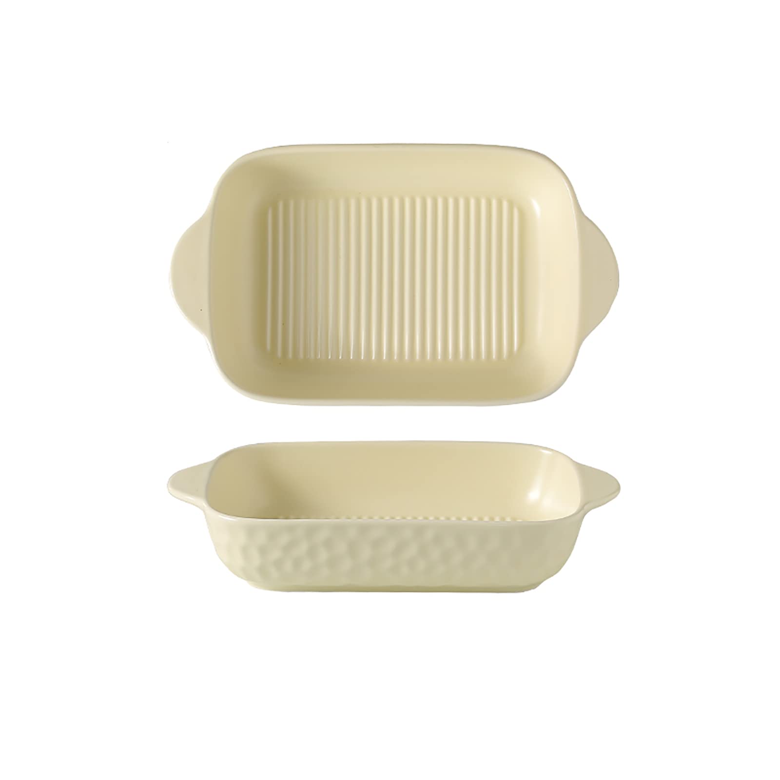 Ustensiles de cuisson, plat de cuisson en céramique, petit plat à four, plat de cuisson en céramique moules de cuisson rectangulaires for la cuisson, le dîner de gâteau, la cuisine, le banquet et l'ut