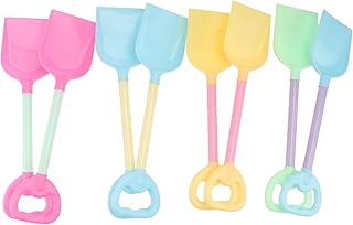 WOONEKY Pá De Praia De Aço Inoxidável 8 Pçs Brinquedos De Praia Para Crianças Playset Pás De Praia Pás De Dragagem Brinquedos Pás De Praia Brinquedos De Brincar Pás De Areia