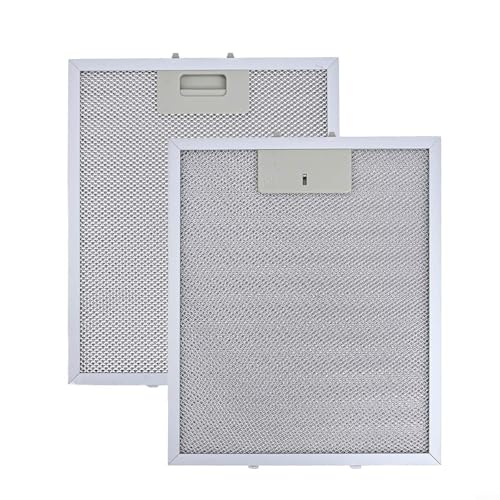 CNANRNANC 4 filtros de grasa de malla de aluminio de metal para campana extractora, 300 x 250 mm para campana extractora RANGEMASTER, filtro de metal para varias marcas de campanas extractoras (4