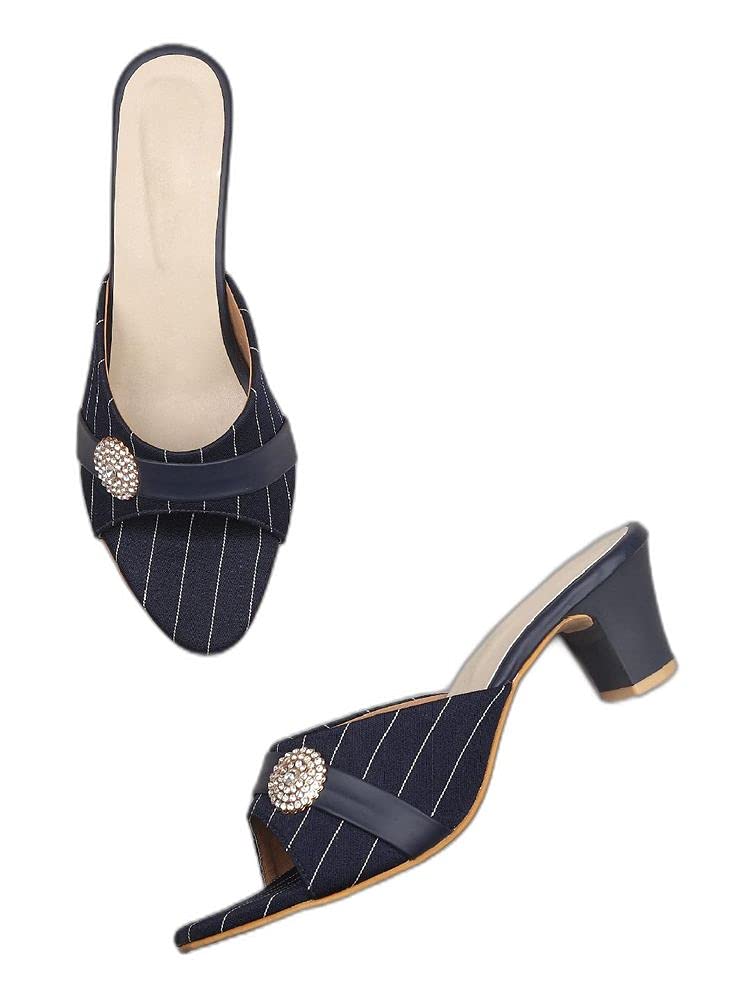 WalkTrendy Womens Synthetic Navy Sandals With Heels - 7 UK (Wtwhs300_Navy_40) (B09GH2D5CC) Amazon Price History, Amazon Price Tracker