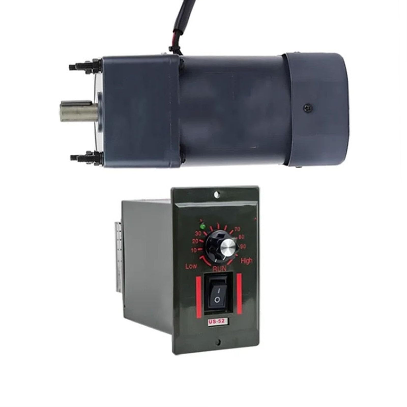 Speed Regulate 1pcs 60W 220V AC Single Phase Speed Regulating Gear 15mm Shaft 5RK60RGN-CF Reducer Motor 90x90mm Frame Reversible Gear Motor Reducer(20K)