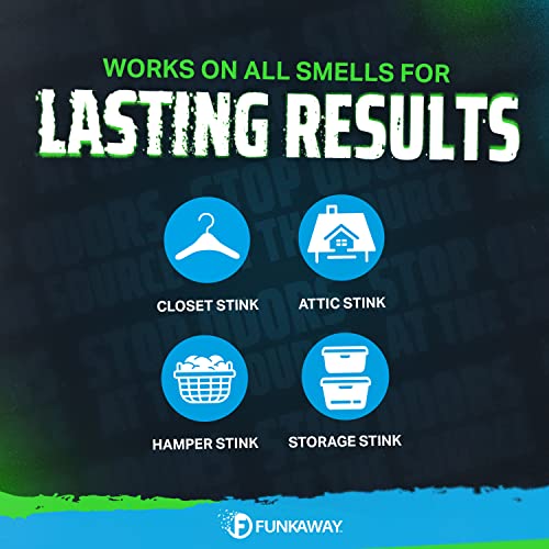 Image of FunkAway Extreme Odor Eliminating Closet Refresher AeroSpray, 6 oz., Odor Eliminating Spray Removes Musty, Stuffy, Sweaty and Stinky Airborne Odors