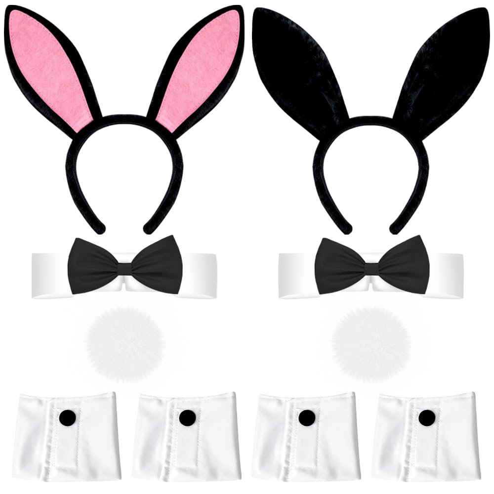 Disfraz de Conejo, Accesorio de Conejito,Disfraz de Conejito para Adultos | Conjunto de Disfraz de Conejo para Mujer,Conjunto de Disfraz de Conejita,Juego de Disfraz de Conejo