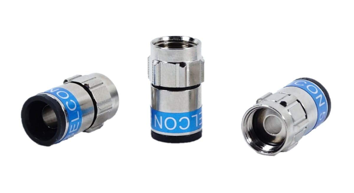 Cabelcon F-6-TD Self Install 5.1 Blau Wtyczka kompresyjna NiTI O-ring 100 szt