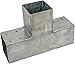 GeZu Impex® Pfostenecke für 3 Balken T-Model 90 x 90 mm Pfostenverbinder T-Form Mode im günstig Kaufen-GeZu Impex® Pfostenecke für 3 Balken T-Model 90 x 90 mm Pfostenverbinder T-Form
