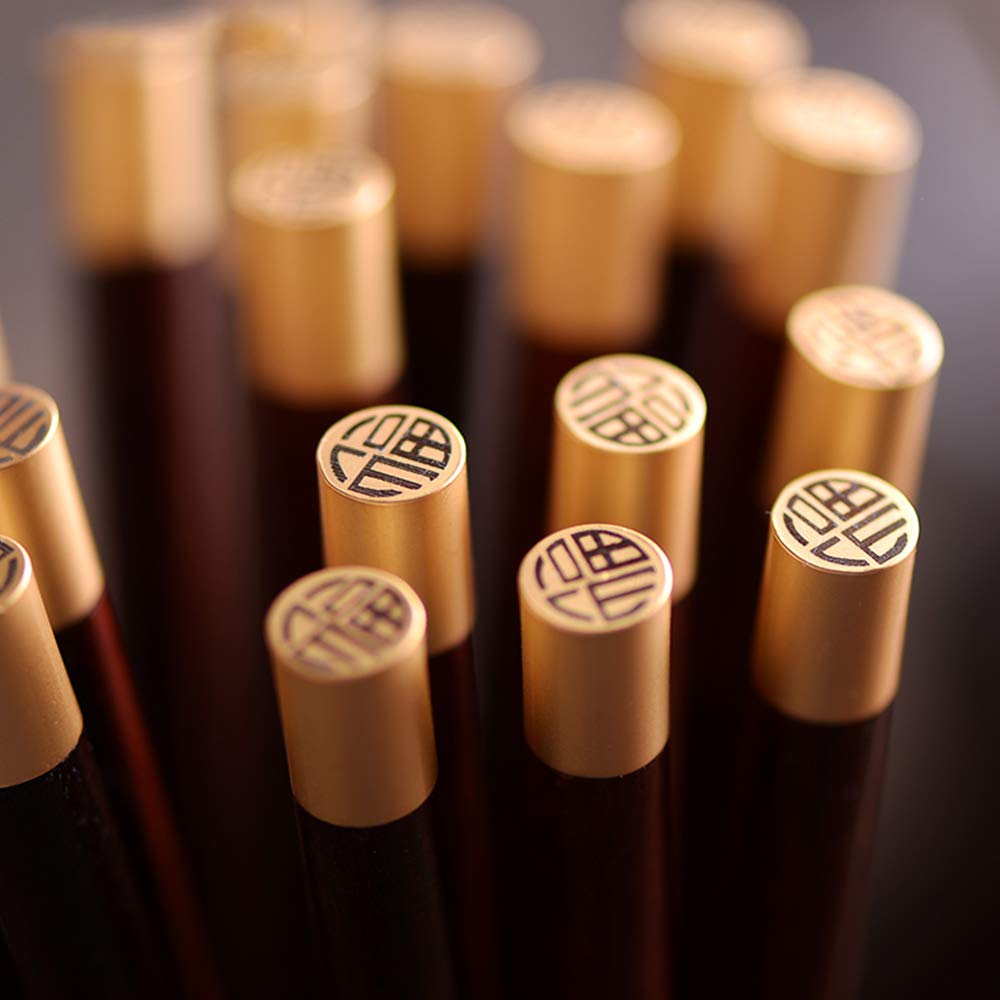 Coffret cadeau de baguettes japonaises en bois avec étui, baguettes réutilisables, baguettes chinoises de luxe en bois naturel, baguettes à sushi antidérapantes, baguettes lavables au lave-vaiss