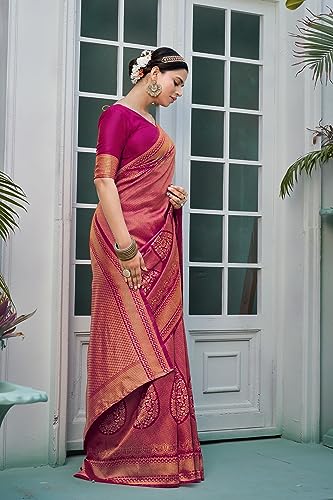 Image of Glory Sarees Women's Banarasi Silk Saree With Blouse Piece (Premium Silk107 Parent)