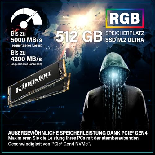 Greed-MK2-FE-Gaming-PC--Intel-Core-i5-12400F-RTX-5050-Schneller-RGB-Computer-4K-Raytracing-Rechner-mit-44-GHZ-16GB-DDR4-RAM-512GB-SSD-500W-Netzteil-WLAN-Windows-11-Pro - Sparfuchs24.io - Preisvergleich & Top Angebote Online