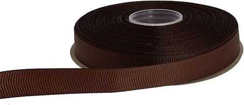 Miniatura 5 de DXEUD Cinta de grogrén sólido de 25 yardas cada rollo con borde tejido 100% poliéster (12 pulgada, rojo oscuro)