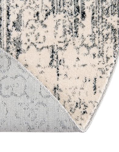 Tapete redondo gris 8 pies Rugs.com Angelica Collection miniatura 6