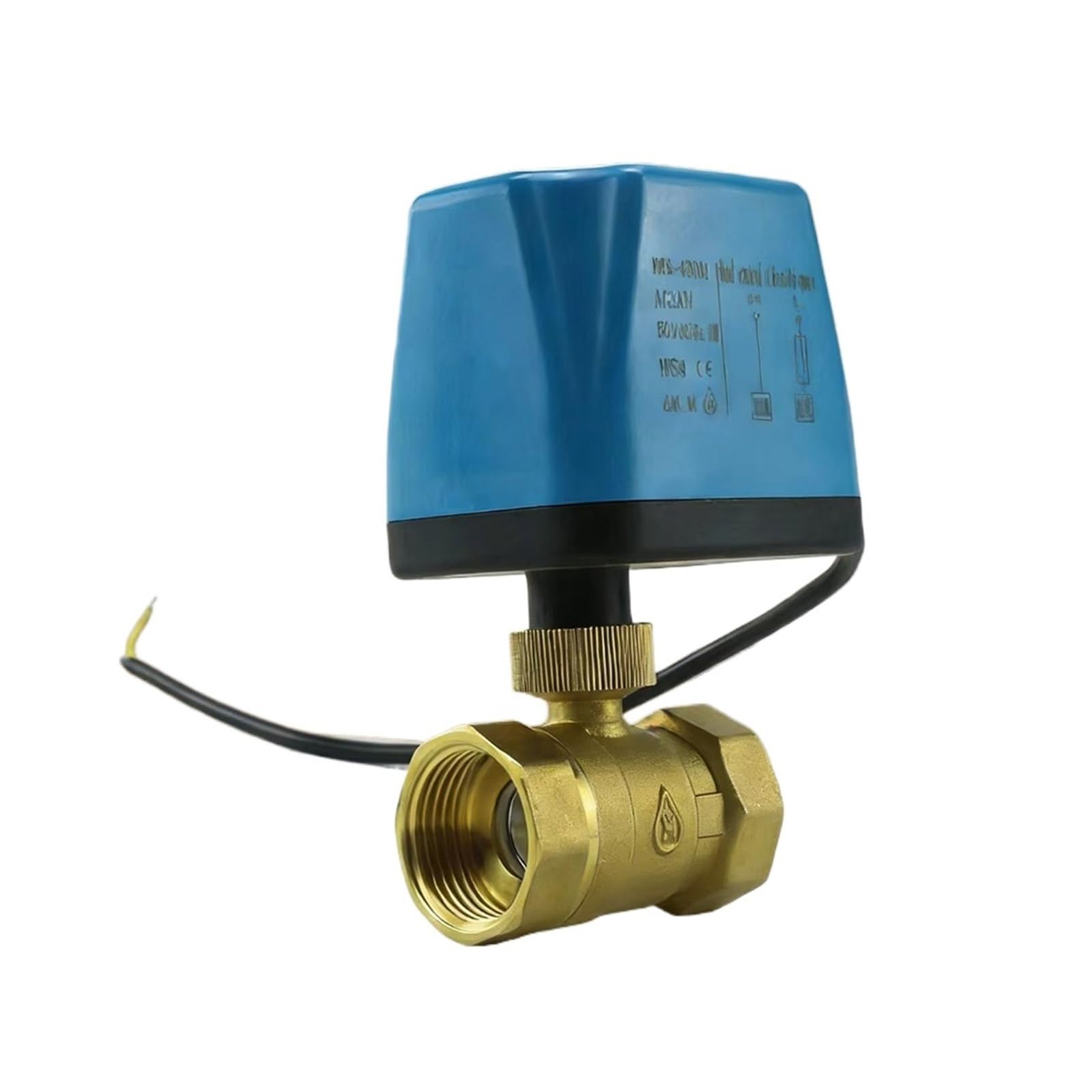 Valvola motorizzata normalmente Chiusa/Aperta 1/2 "3/4" 1 "2" 110 220 12V 24V Valvola a Sfera elettrica in Ottone a 2 Fili for elettrovalvola Acqua(DN25,Normally Open_DC12V-24V_2-Way)