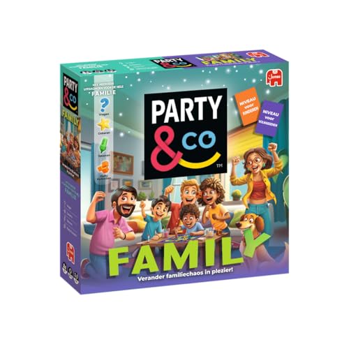 Jumbo Party & Co. Família, jogo de tabuleiro para toda a família, a partir dos 8 anos
