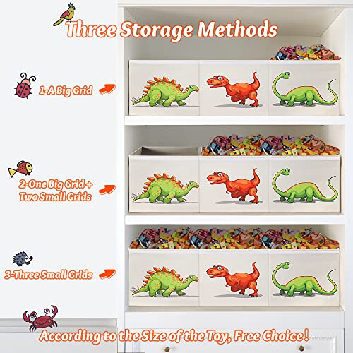 Toy Box For Boys, Toy Chest For Boys,Sturdy & Foldable, Removable Divider Storage Bins, Large Kids Toy Storage Organizer For Nursery Room, Playroom, Closet, Home Organization, 40.6X14X16.5 Inch #TOP5