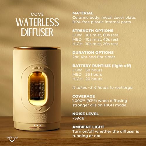 Velnue COVE Waterless Nebulizing Essential Oil Diffuser thumb #4