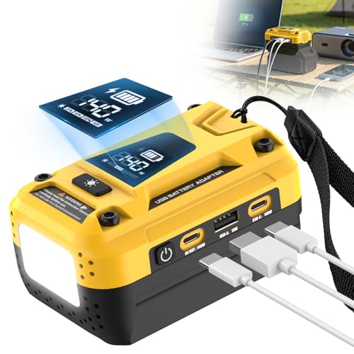 Hisecren 140W USB Battery Charger Compatible with DeWalt 20V Battery