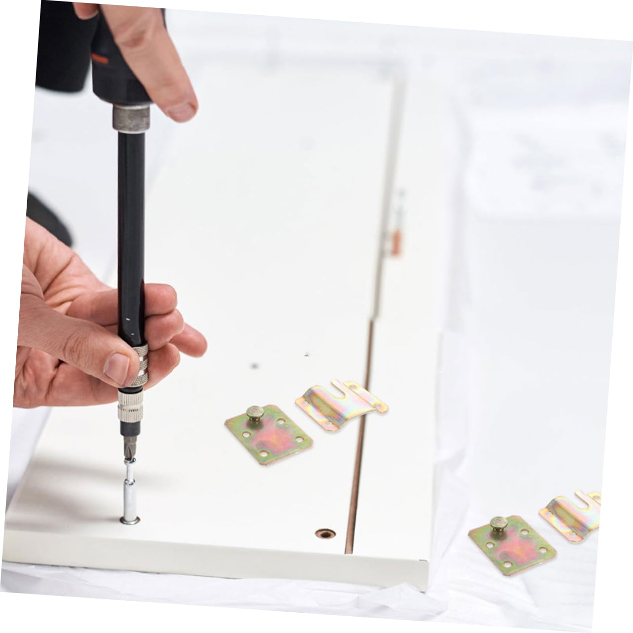 SHINEOFI 12 Crochets Emboîtables Suspendre, Support pour Cadre Photo en Fer Finition Polie, Résistant la Déformation, pour Organisation Maison et DIY