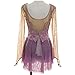 Nnnnydjy Women's Long Sleeve Figure Skating Dress Girls' Ice Roller Skating Competition Costume Art Gymnastic Leotard Wear,Purple,XXXL