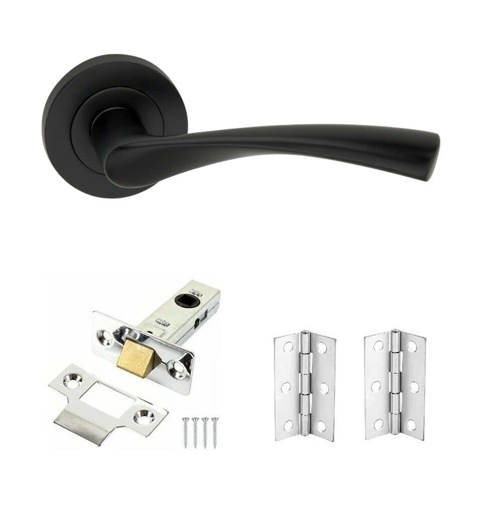 Buy Pair of Twist Lever on Rose Modern Internal Door Handles Latch