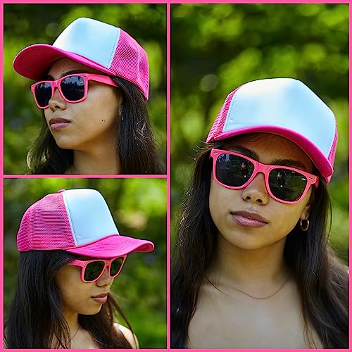 Image of Funky Junque Blank Mesh Foam Lightweight Snapback Trucker Hat | Lightweight Foam Trucker Hat with Breathable Mesh Back, Golf Beach and Street Style, Trendy Trucker Hats for Men