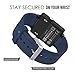 MoKo Watch Band Compatible with Garmin Vivoactive, Soft Silicone Replacement Fitness Bands Wristbands with Metal Clasps for Garmin Vivoactive/Vivoactive Acetate Sports GPS Smart Watch - Midnight BLUE