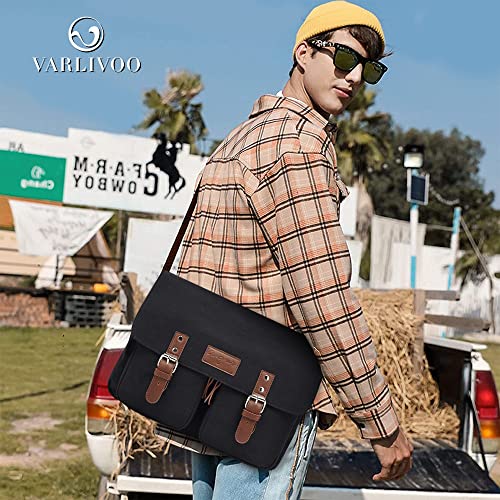 VARLIVOO Retrò Uomo Borse a Spalla Borsa a