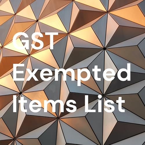 GST Exempted Items List cover art