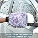 PaChyLuu 2 Pack Premium Microfiber Chenille Car Washing Mitt, Dual Sided Wash Gloves, No Scratch, Lint Free Washing and Detailing for Car Washing and Detailing (Lilac Petals)