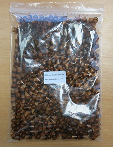 500 x Brown QUEEN CELL CUPS for Beekeepers Queen Rearing