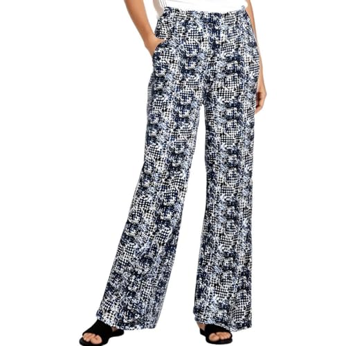 Petite Stretchable Palazzo Pant with Elastic Waistband by NY Collection