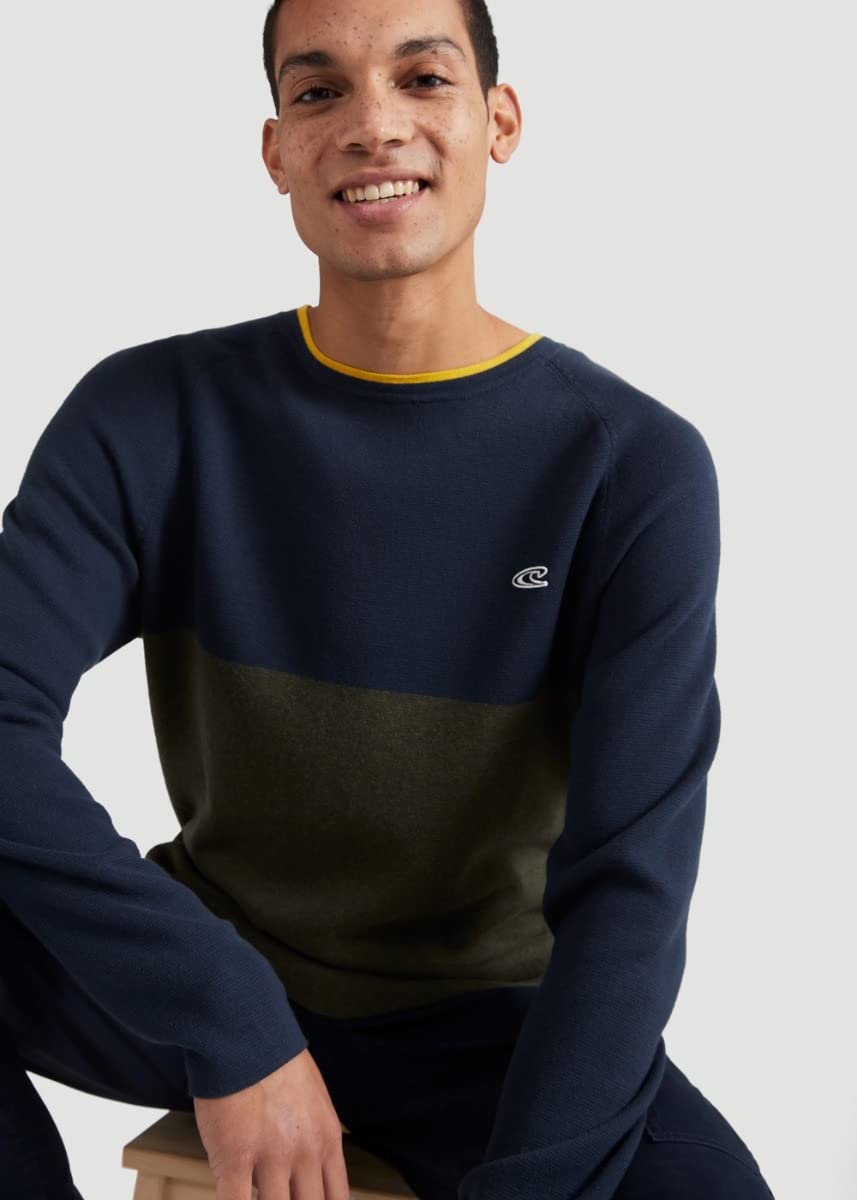 Pull O'Neill Rouge Col Rond Manches Longues - Taille M, Neuf Avec étiquettes